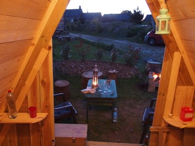 Cabane de sorcière à la ferme Mellon
