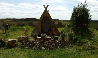 Cabane de sorcière à la ferme Mellon
