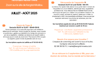 Juillet-Août au Tiers-lieu Nénuphare / Kergrist-Moëlou