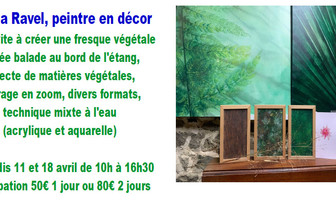 Atelier &quot;Fresque végétale&quot; animé par Aurélia Ravel