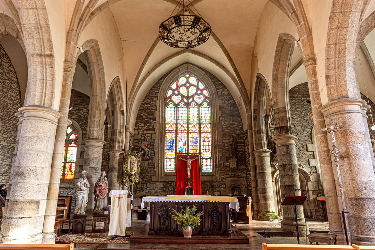Eglise Notre Dame de la Pitié Trébrivan, Bretagne